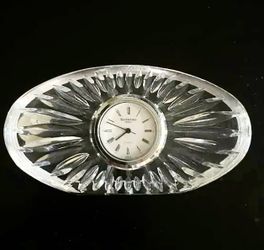 NEW Waterford Crystal Small Clock Never Used In Box 