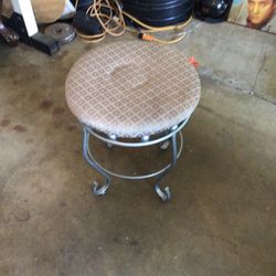 Grey Stool For Vanity Table