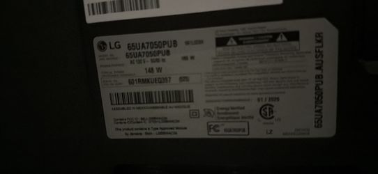 65 inch LG