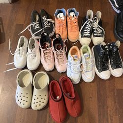 Crocs,Vans,Jordan,Nike Ugg, Converse $10 Each Pair Uggs Are Brand New Some Are Only Been Used Twice 