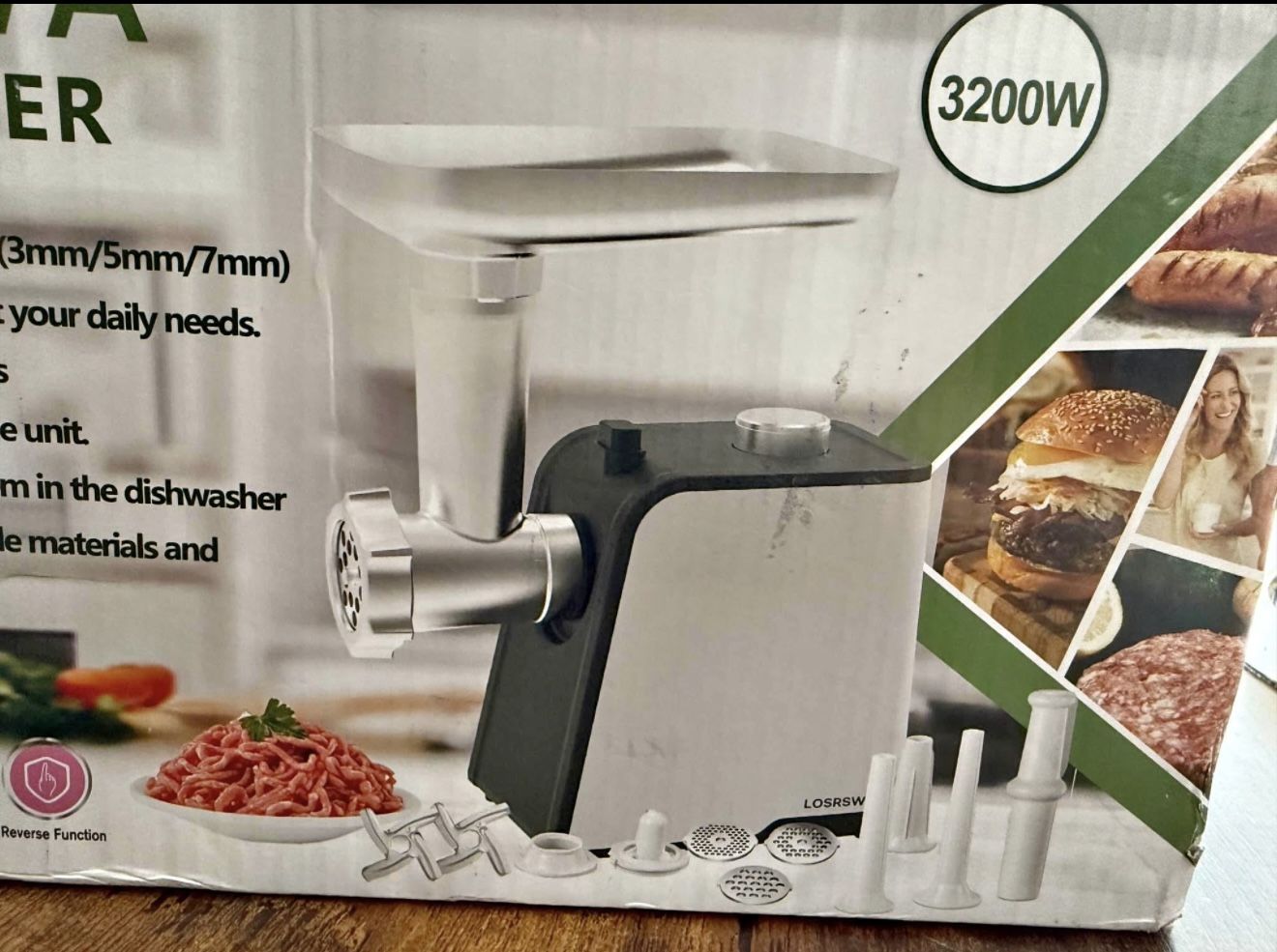 Electric Meat Grinder 3200W – Powerful & Versatile 💪 heavy duty