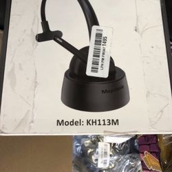 Bluetooth Headset, Wireless Headphone with AI Noise-Canceling Microphone On Ear Wireless Headset