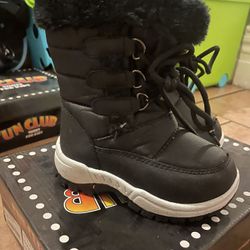 Toddler Black Snow Boots