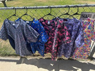 Lot Of 5 Scrub Shirts 3XL