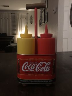 Coca Cola ketchup mustard dispenser
