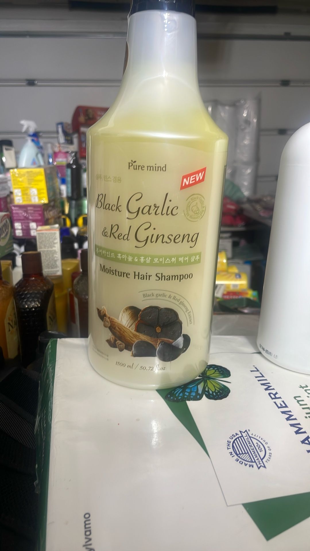 Shampoo del ajo negro con Ginger a $15 es el grande