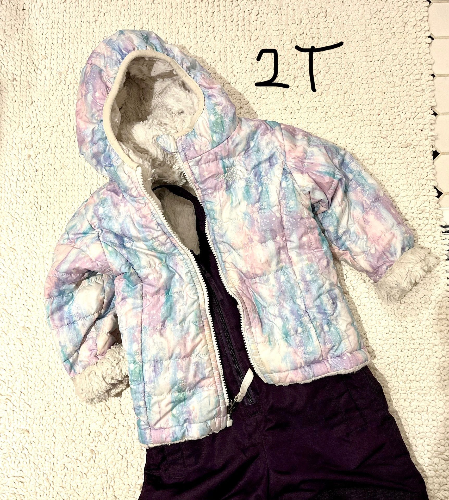 2T North Face Jacket + Snow Bib