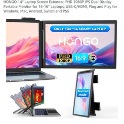 Laptop screen extender 1080p dual screen