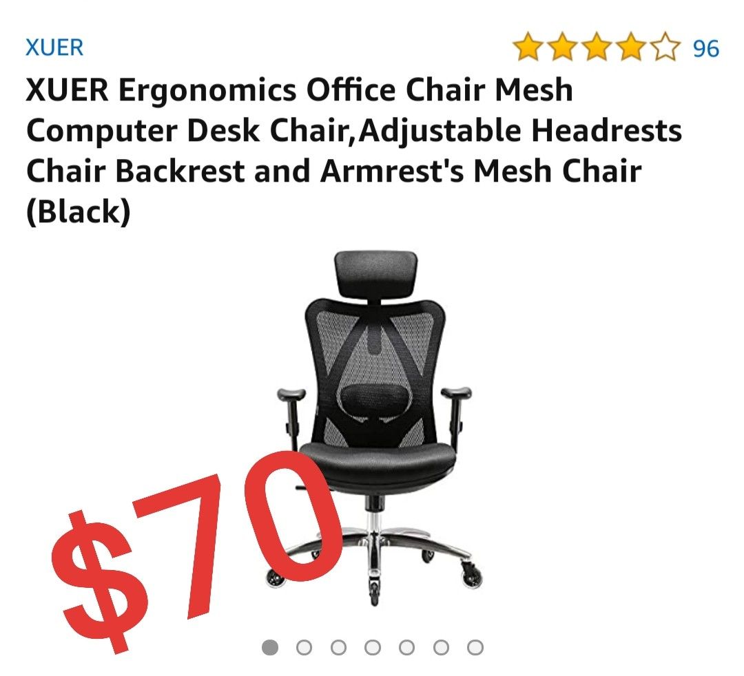 XUER Ergonomics Office Chair Mesh Computer Desk Chair,Adjustable