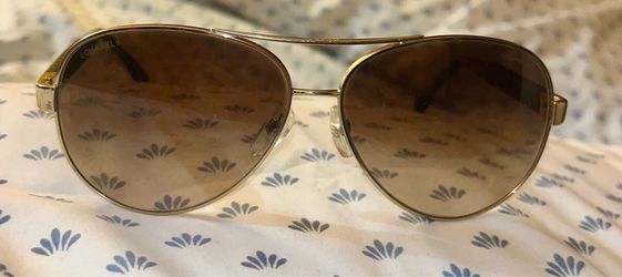 Chanel Aviator Sunglasses Gold Frame