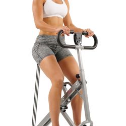 unny Health & Fitness Row-N-Ride Squat Assist Trainer, Foldable Exercise Equipment w/Adjustable Resistance