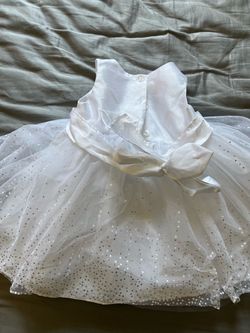 12 mos white sparkly dress
