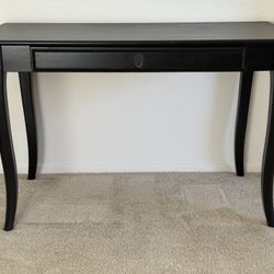 Black Desk With Drawer