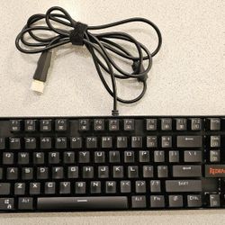 Redragon K552 Mechanical Gaming Keyboard RGB LED Rainbow Backlit Wired Keyboard with Red Switches for Windows Gaming PC (87 Keys, Black)