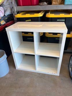 White cubby organizer