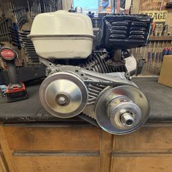 Honda 5.5hp Engine W/ New Torque Converter - Bolt On Ready