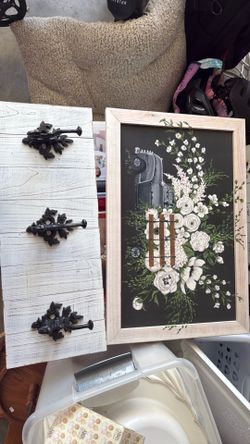 Cottage core art, decor, and hooks