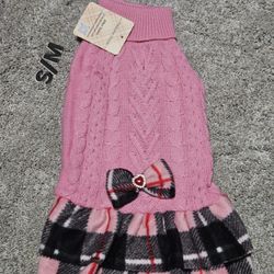 Dog Or Puppy Sweater Dress New Small Medium 