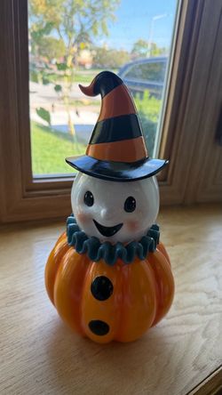 New Halloween Ghost Pumpkin Figurine check more photos