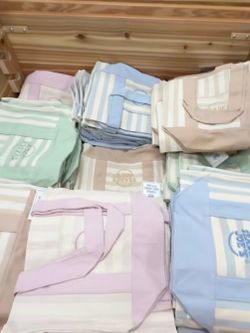 Trader Joe’s Pastel Striped Mini Tote Bags