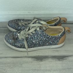 UGG Australia KARINE CHUNKY GLITTER SILVER MULTI TENNIS SHOES  WOMENS 1090012 SIZE 7