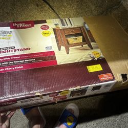Nightstand Brand new Unopened Box H 24” W 21” D 17.5”