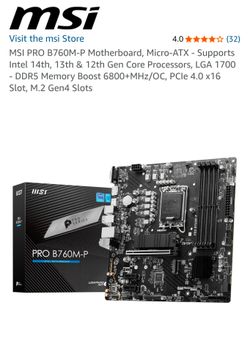 Pc mother board PRO B760-P WIFI DDR4