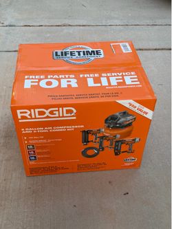 RIDGID 6-Gallon Air Compressor + 3-Tool Combo Kit – Brand New in Box