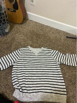 XL Black and White Stripped Sweater