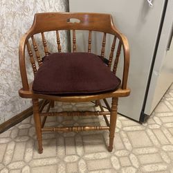 Antique Wooden Accent Chair