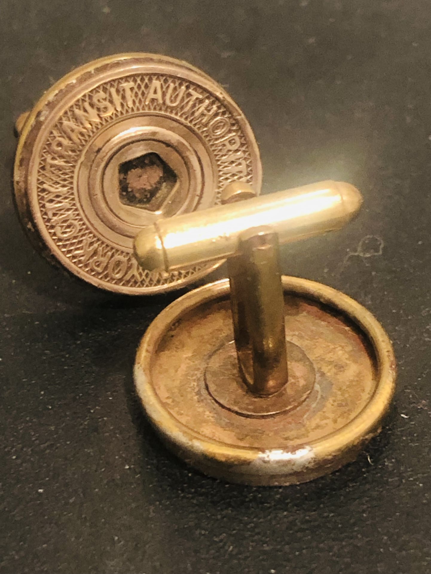 Vintage Rare New York Transit Token Cufflinks