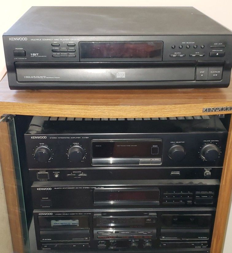 KENWOOD EQUIPMENT AND CABINET 