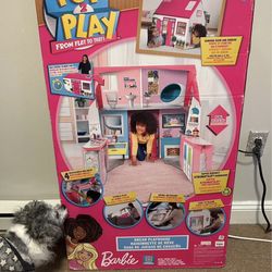 Brand New! Barbie Pop2Play Dream Playhouse (Cardboard Pop-Up House)