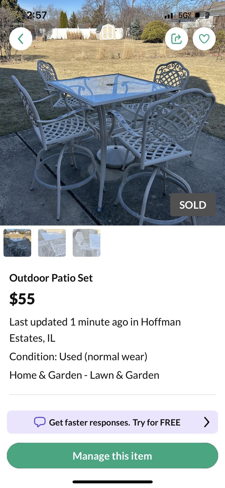 Outdoor Patio Set