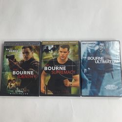 The Bourne Series Trilogy 3 DVD Bundle - NEW