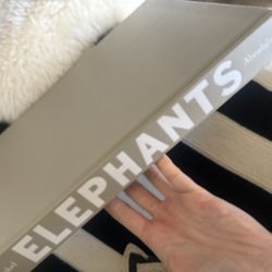 ELEPHANTS hardcover coffee table book   studies of elephants. Format: Large hardcover book typically used for dis