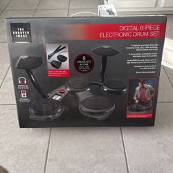 Sharper Image Electronic 6-piece Drum Set