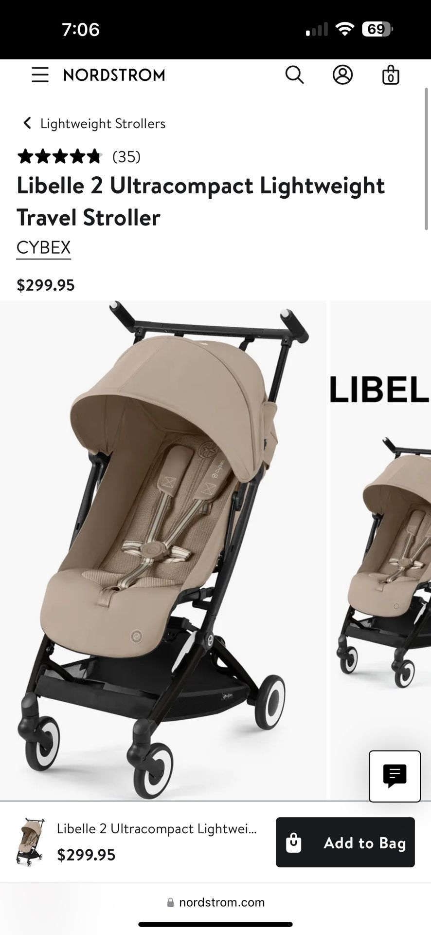 CYBEX Libelle 2 Ultracompact Lightweight Travel Stroller