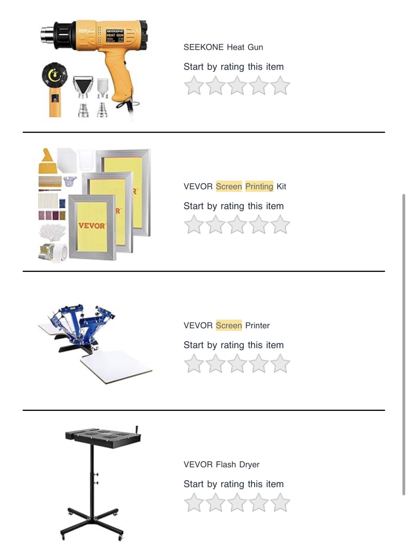 Brand New Screen Print Machine Equipment
