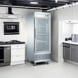 Commercial Class Door Reach-in Refrigerator | 28” 1-Door Glass ETL | Free Shipping | Up To 5-Year Warranty