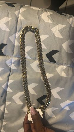 14k Gold plated Cuban link set
