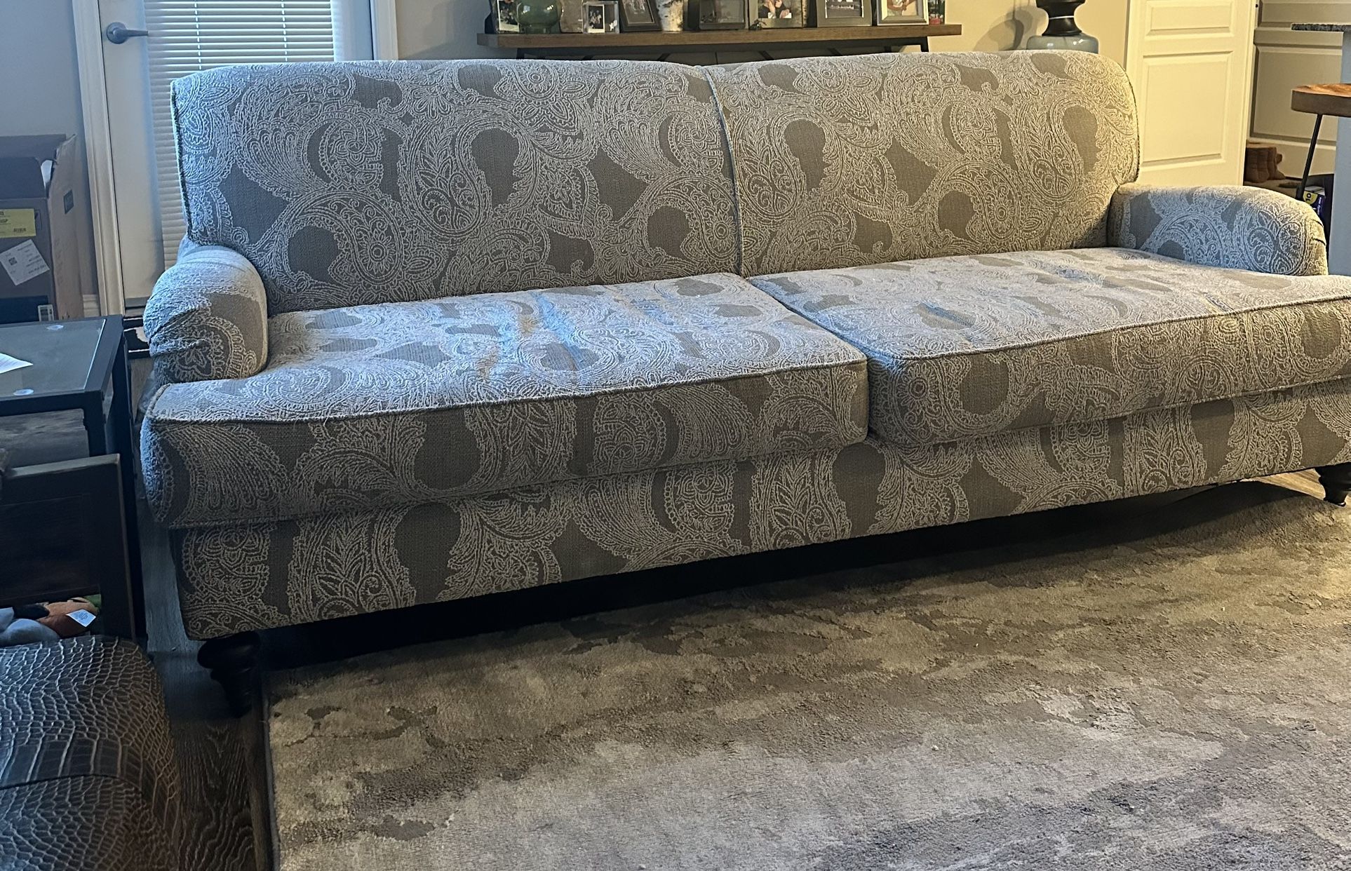 Sofa Couch, Just Needs New Feet.
