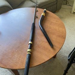 Saltwater Trolling Fishing Rod With Bent Butt