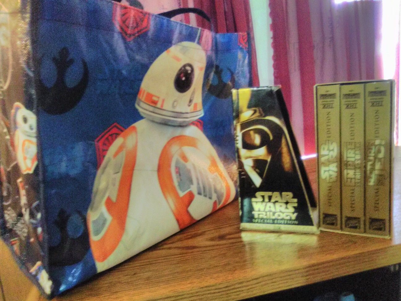 Star Wars VHS Movies and Bag