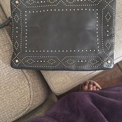 Black Leather Clutch