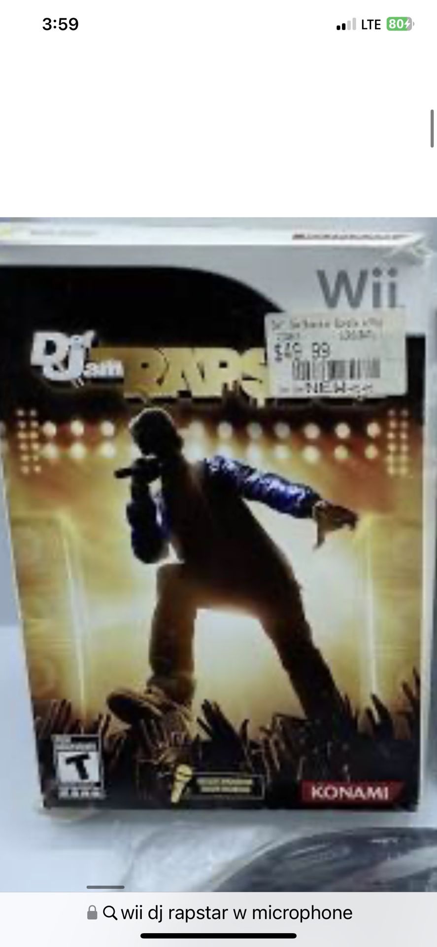 Def Jam Rap Star Wii Game 