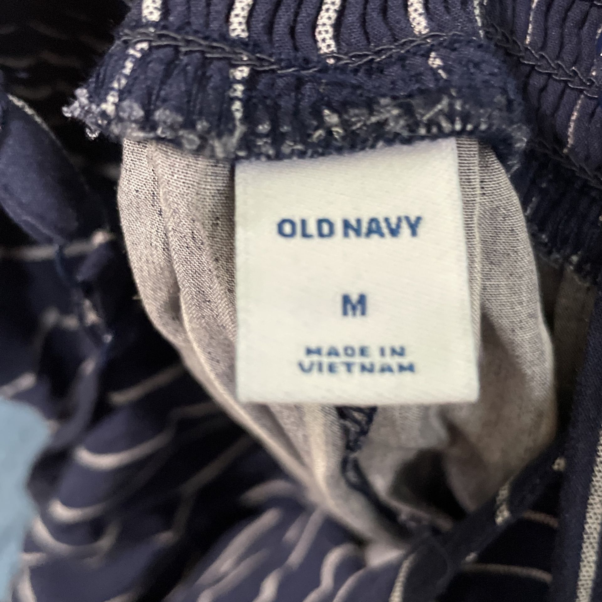Navy Blue And White Striped Old Navy Romper