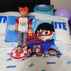 Ryan's Doll ,Pj's ,Spacetoy, Towel 