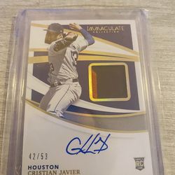 Cristian Javier rookie auto