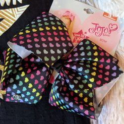 JoJo Siwa size 10/12 Shirt & Bow Bundle